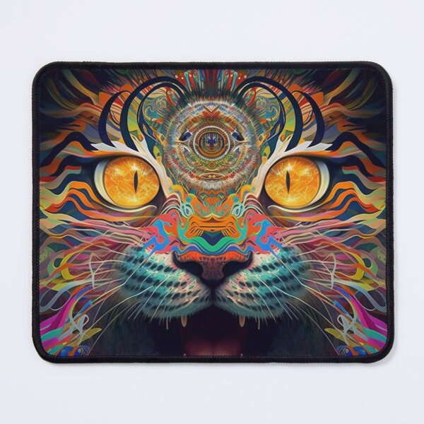 Item preview, Psychedelic Jungle Cat designed and sold by PsychedelicHQ.
