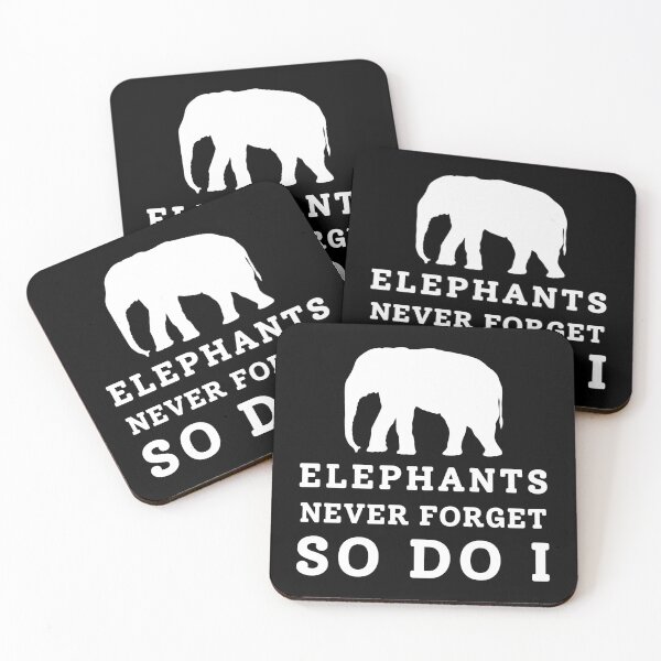 Item preview, elephants never forget so do i (dark ver.) designed and sold by ohleeve.