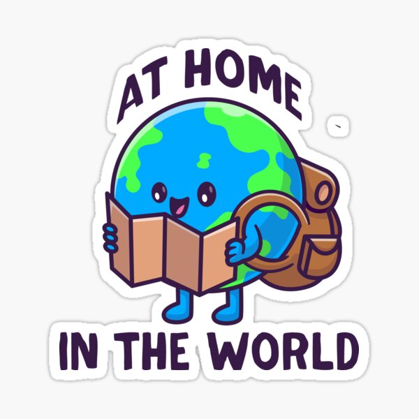 At home in the world Sticker