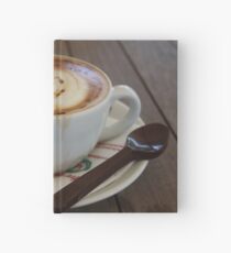 Americano Coffee with Tulip Design Hardcover Journal