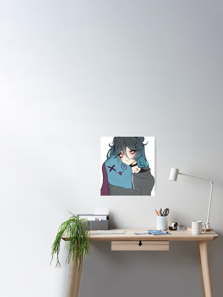 Jeff The Killer Anime Girl Poster for Sale by teyoid