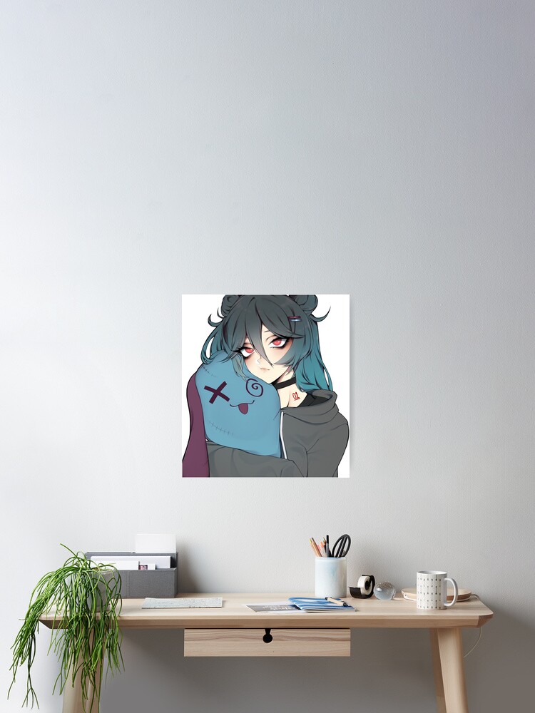 Jeff The Killer Anime Girl Poster for Sale by teyoid