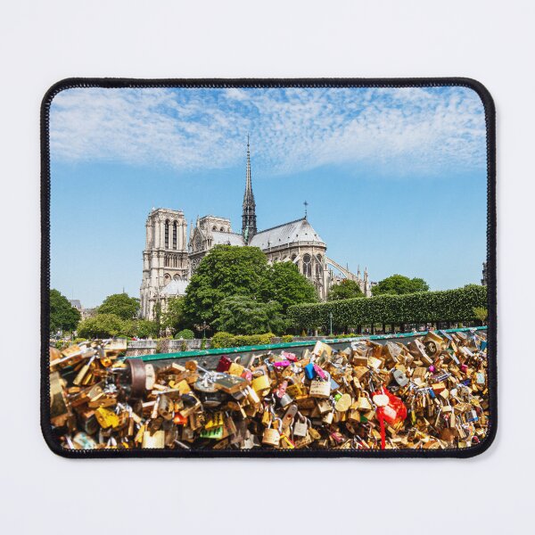 Item preview, Notre Dame de Paris From The Love Lock Bridge  designed and sold by Paul Thompson Photography.