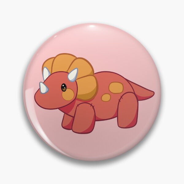 Item preview, Red Dino Triceratops Plush designed and sold by CasperReadArt.