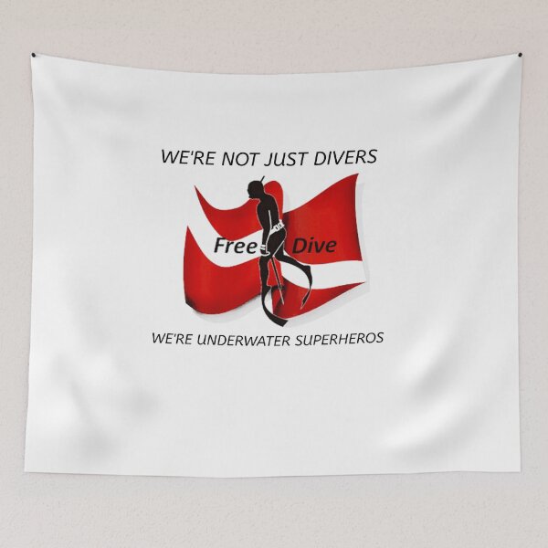 Item preview, Underwater Superheros Diver designed and sold by FunTeeGraphics1.