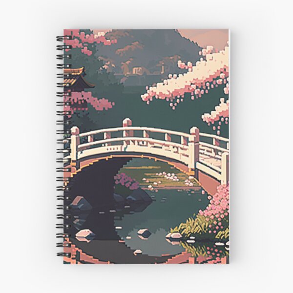 Item preview, chinese bridge with sakura and mountains v3 designed and sold by warzin.