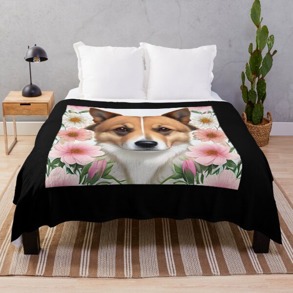 Item preview, Dog and flowers portrait designed and sold by ChaosEdits.