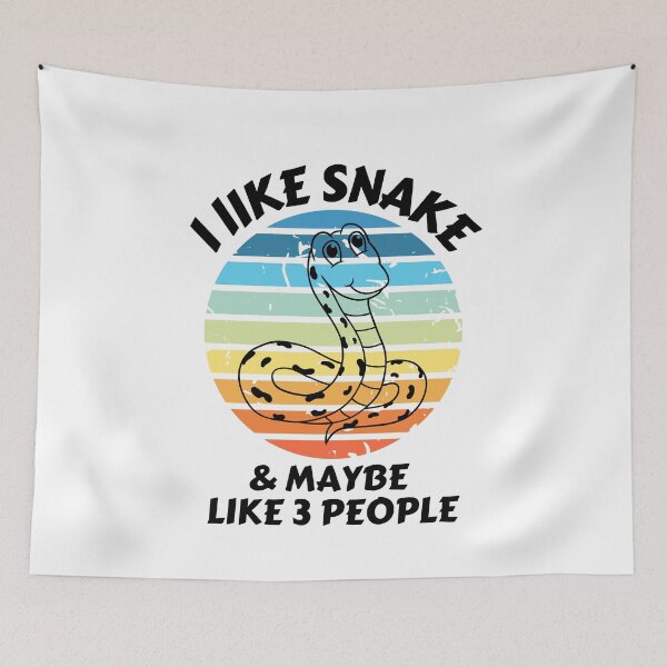 Item preview, I Like Snakes and Maybe Like 3 People  designed and sold by FirnandArt.