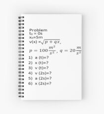 Physics Problem Spiral Notebook