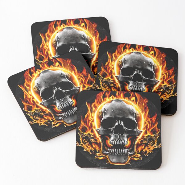 Item preview, Skull and Flames JG _8 designed and sold by Jonathan  Gillette.