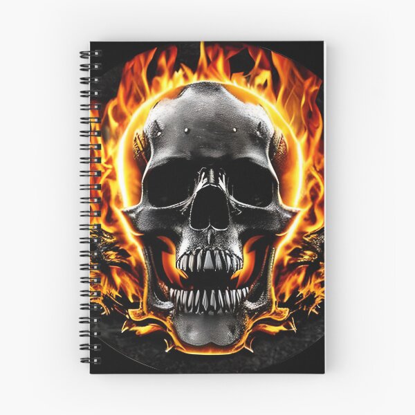 Aperçu de l'œuvre Crâne et Flammes JG _8 créée et vendue par Jonathan Gillette.