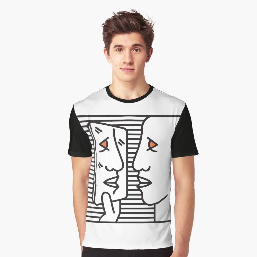 Check Yo Selfie B&W Graphic T-Shirt