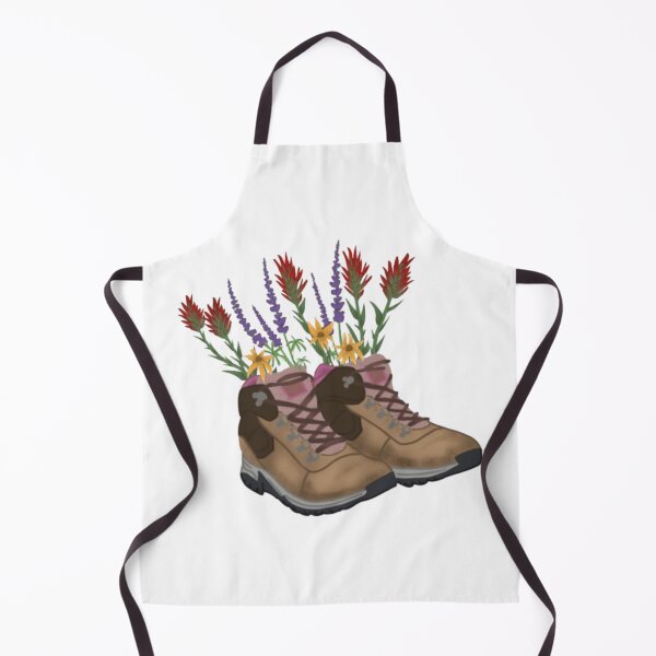 Item preview, wildflower hiking boots designed and sold by BORHIM-ART.