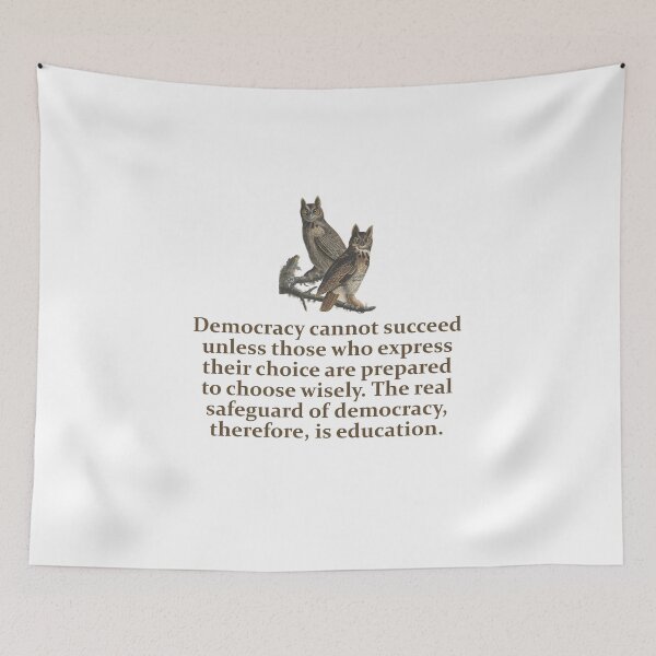 Artikelvorschau, Democracy Cannot Succeed - Education Quote entworfen und verkauft von CrankyOldDude.