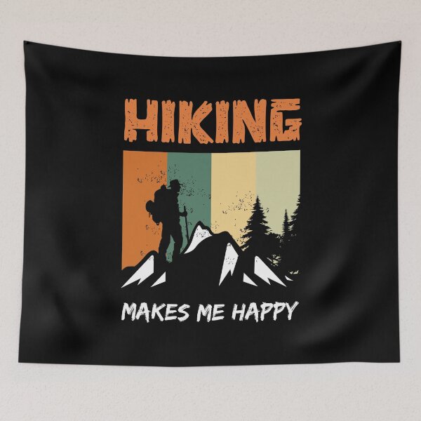 Item preview, Hiking Makes Me Happy designed and sold by BelloniArtShop.