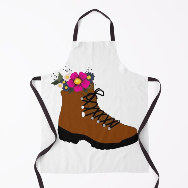Item preview, wildflower hiking boots designed and sold by BORHIM-ART.
