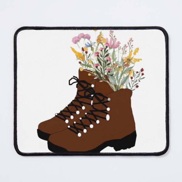 Item preview, wildflower hiking boots designed and sold by BORHIM-ART.
