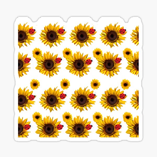 Item preview, Ladybugs on Sunflowers designed and sold by purplesensation.