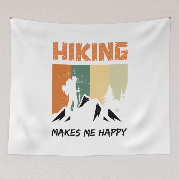 Item preview, Hiking Makes Me Happy designed and sold by BelloniArtShop.