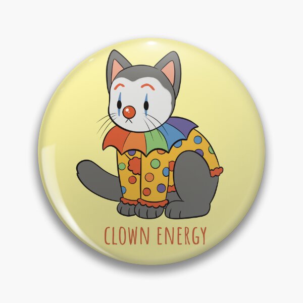 Item preview, Clown Energy Cat designed and sold by CasperReadArt.