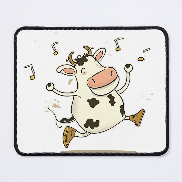 Item preview, Dancing Cow | Cute Cow Cartoon designed and sold by lightjourney.