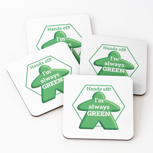 Item preview, Hands Off I'm Always Green - Board game inspired meeple design - Table Top Gaming designed and sold by WindmillBay.