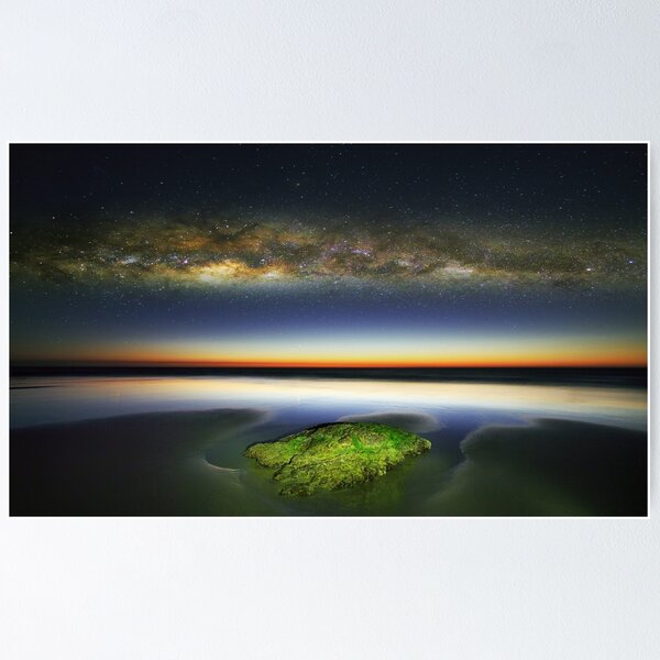 Item preview, Milky Way over Shelly Beach designed and sold by dags.
