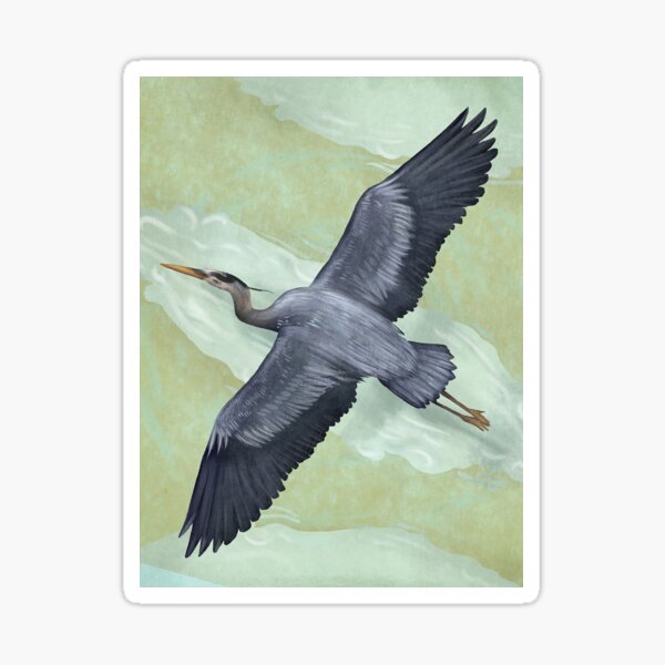 Item preview, Great Blue Heron designed and sold by LizIllustrates.