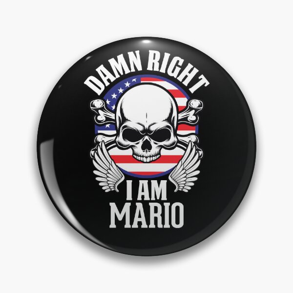Artikelvorschau, Mario T-Shirt | Damn Right I Am Mario | Skull Lover | Mario entworfen und verkauft von ForeverInTime.