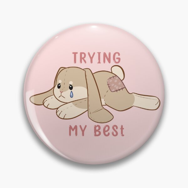 Item preview, Trying My Best Plush designed and sold by CasperReadArt.