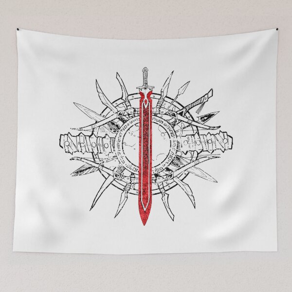 Item preview, Weapon Burst - Black with Red Sword designed and sold by PenandForge.