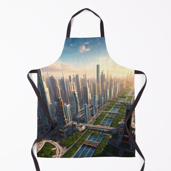 Item preview, Journey to a Futuristic Utopian City: Space Ships and a Green Oasis designed and sold by D3monic.