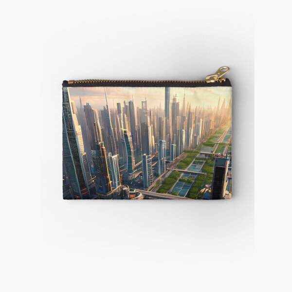 Item preview, Journey to a Futuristic Utopian City: Space Ships and a Green Oasis designed and sold by D3monic.