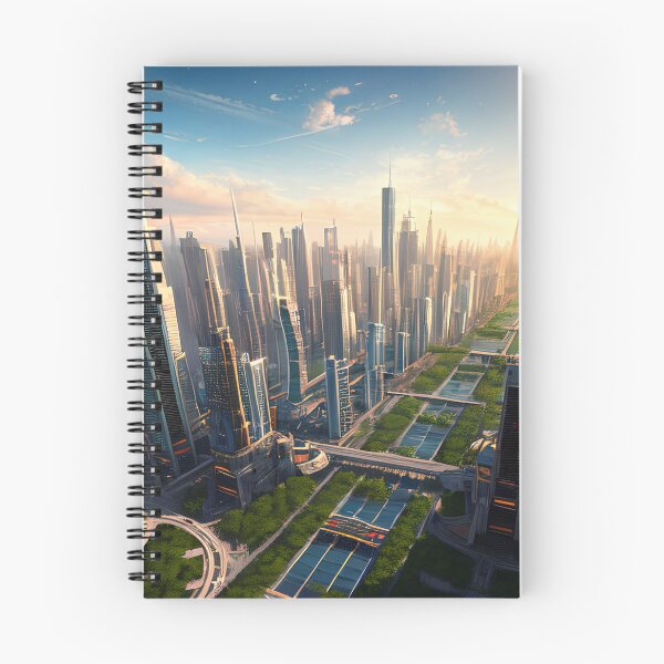 Item preview, Journey to a Futuristic Utopian City: Space Ships and a Green Oasis designed and sold by D3monic.
