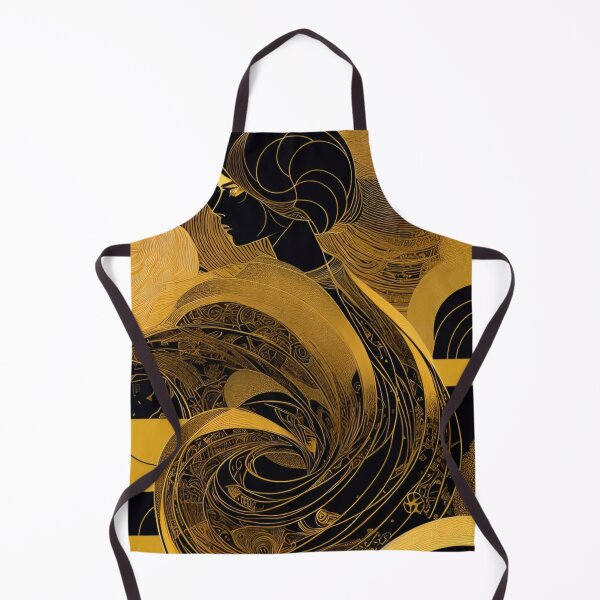 Item preview, Golden Brown Retro African Eqyptian 70's Chic Abstract Design Version 5 designed and sold by DreamingAwake1.