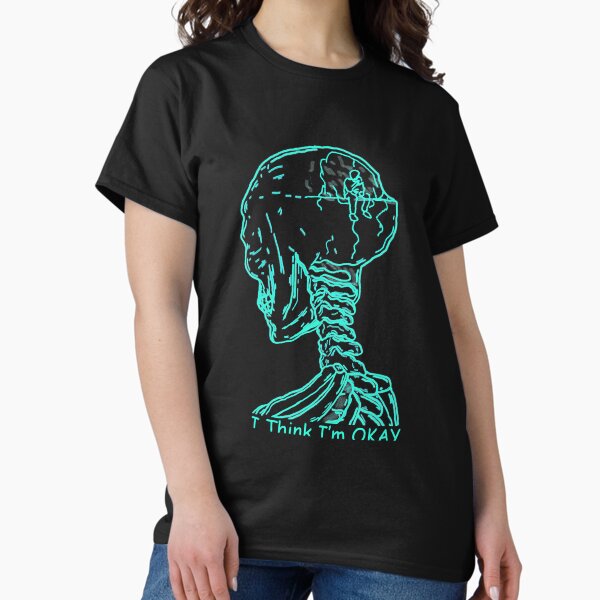 Aperçu de l'œuvre Je pense que je vais bien - T-shirt essentiel MGK créée et vendue par FrancisSmith1.