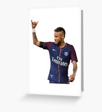 Neymar PSG Greeting Card