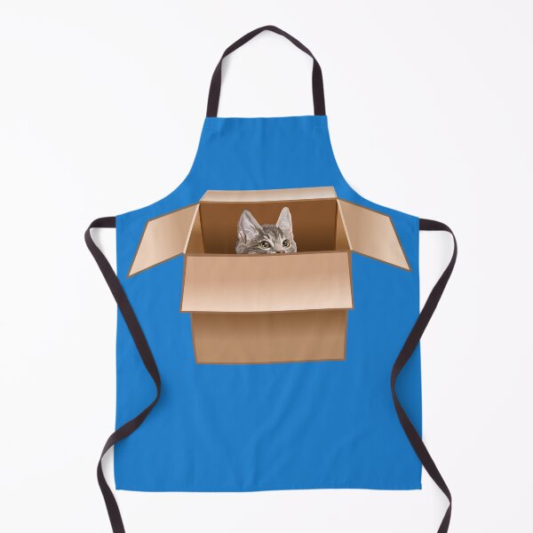 Item preview, Tabby Kitten Peeking from Cardboard Box designed and sold by Deborah Camp.