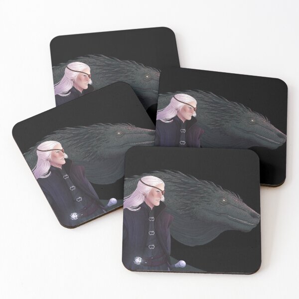 Item preview, Aemond Targaryen and Vhagar designed and sold by Natascia Mora.