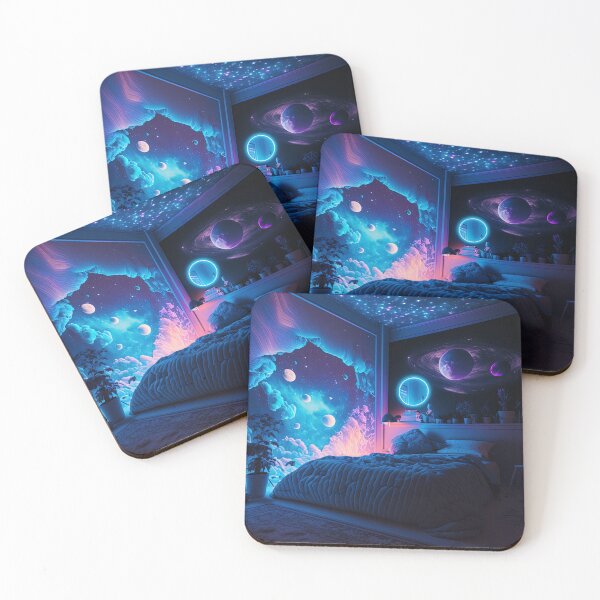 Item preview, Cosmic universe bedroom painting designed and sold by artyficial-.