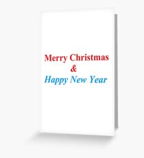 Merry Christmas & Happy New Year - С Новым Годом! Greeting Card