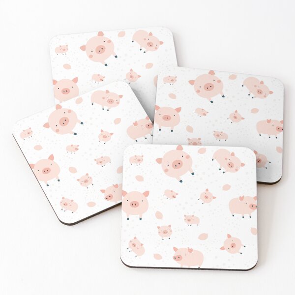 Item preview, Pigs pattern - white background designed and sold by Artxplor.