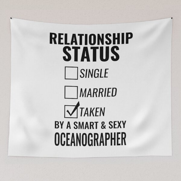 Item preview, Relationship Status Single Married Taken by a Smart and Sexy oceanographer tshirt designed and sold by simbamerch.