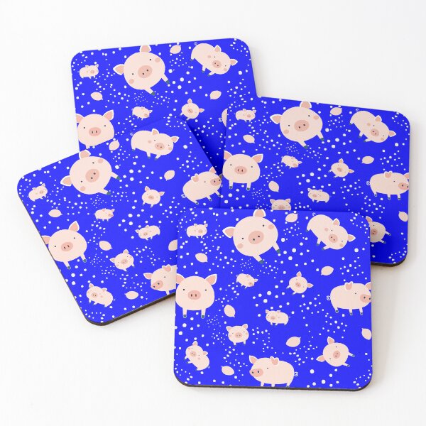 Item preview, Pigs pattern - deep blue background designed and sold by Artxplor.