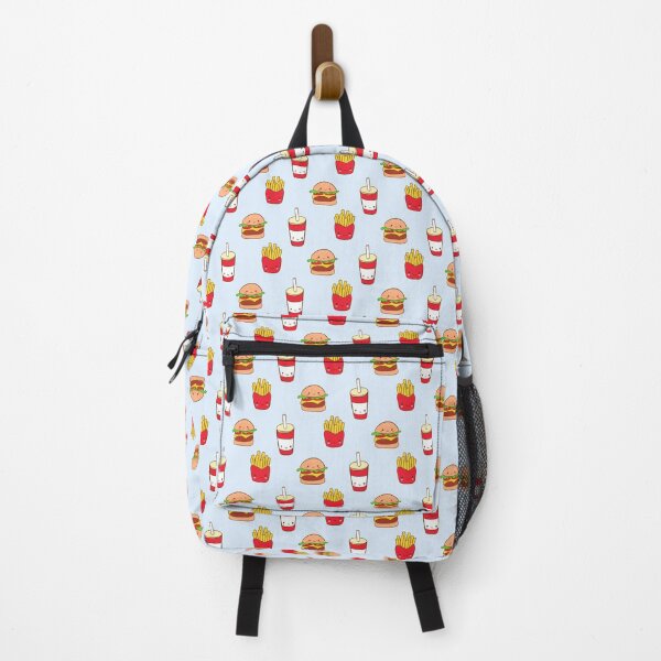 Item preview, Kawaii Hamburger fries and cola pattern  designed and sold by Yarafantasyart.