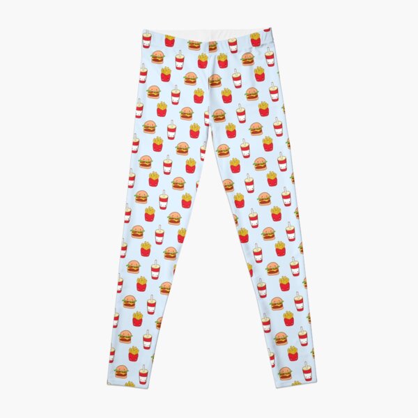 Item preview, Kawaii Hamburger fries and cola pattern  designed and sold by Yarafantasyart.