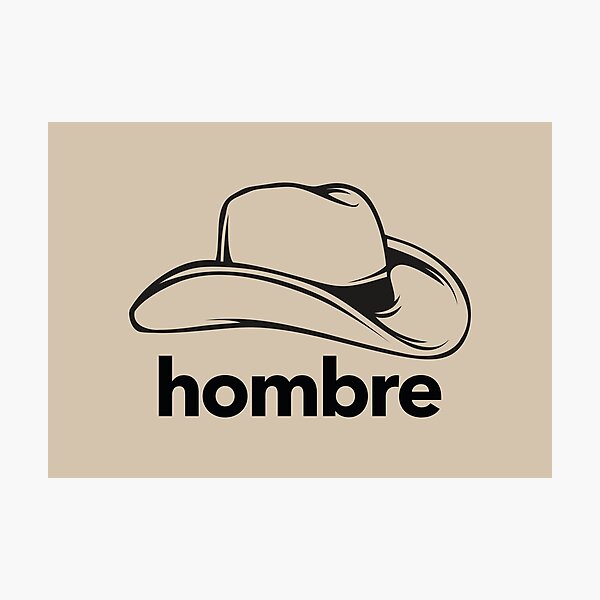 Aperçu de l'œuvre Hombre avec chapeau de cow-boy créée et vendue par knappidesign.