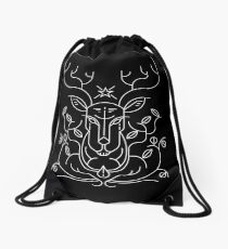 Reindeer Drawstring Bag