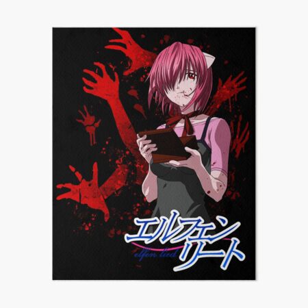 Elfen Lied Anime Manga, Anime, purple, face, black Hair png