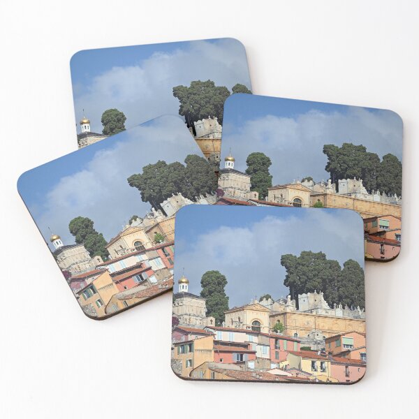 Item preview, Church and cemetery on top of the hill in Menton France designed and sold by goceris.
